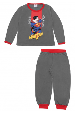 Pijama Lupo Disney Super Man Grafite